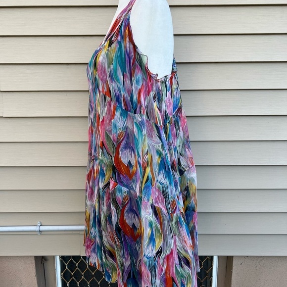 Erica Davies 100% silk top Women multicolored size 6 - Picture 3 of 13